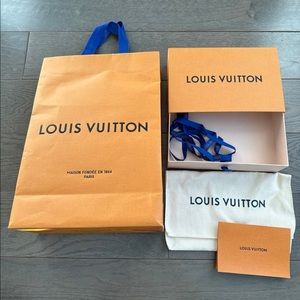 Louis Vuitton shopping bag, box, dust bag